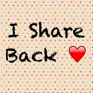 I share back